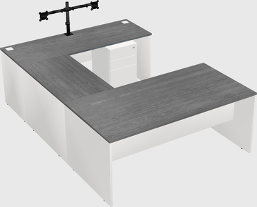 U-shaped desk