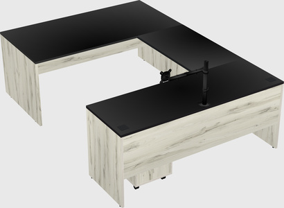 U-shaped desk