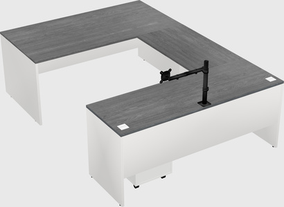 U-shaped desk