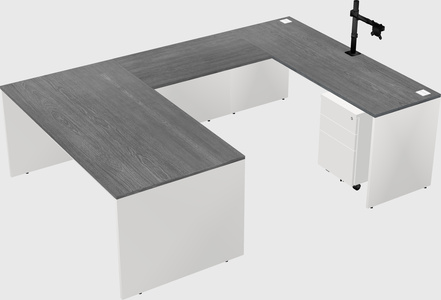 U-shaped desk