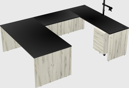 U-shaped desk