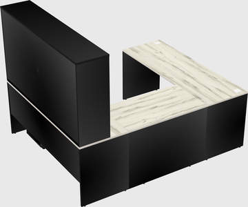 U-shaped desk