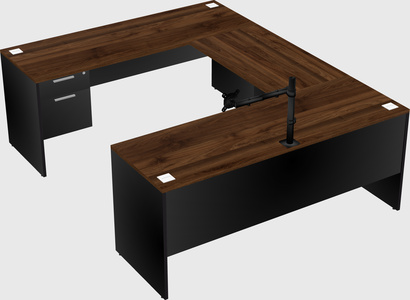 U-shaped desk
