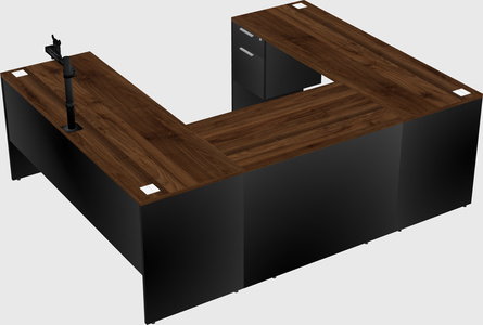 U-shaped desk