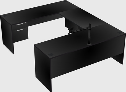U-shaped desk