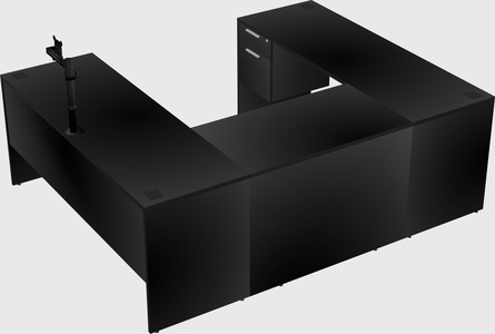 U-shaped desk