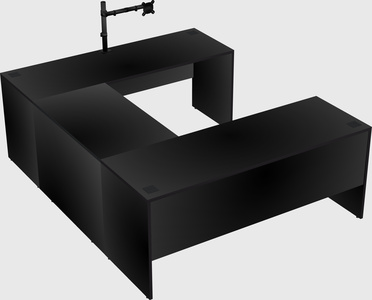 U-shaped desk
