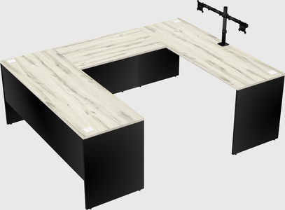 U-shaped desk