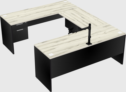 U-shaped desk