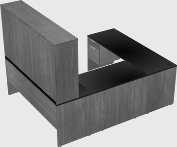 U-shaped desk