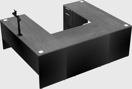 U-shaped desk