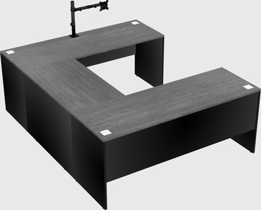 U-shaped desk