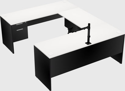 U-shaped desk
