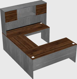 U-shaped desk