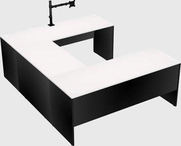 U-shaped desk
