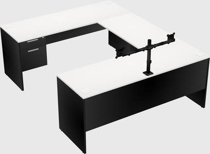 U-shaped desk