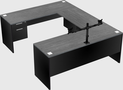 U-shaped desk