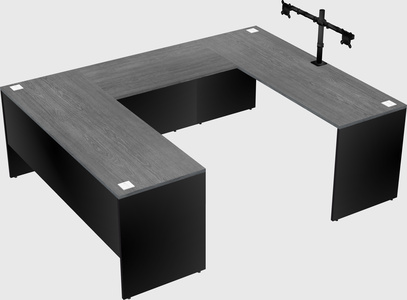 U-shaped desk