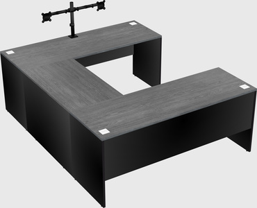 U-shaped desk
