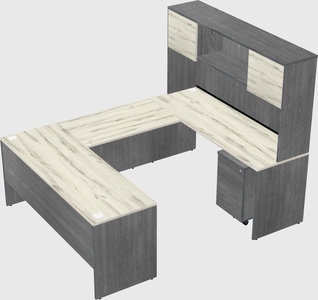 U-shaped desk