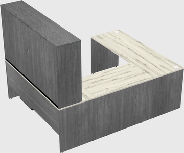 U-shaped desk