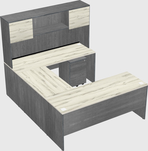 U-shaped desk