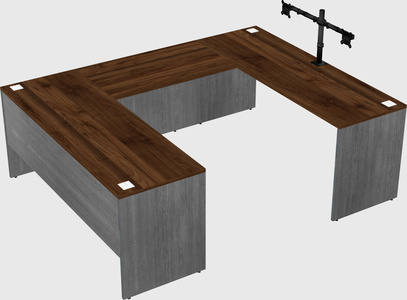 U-shaped desk