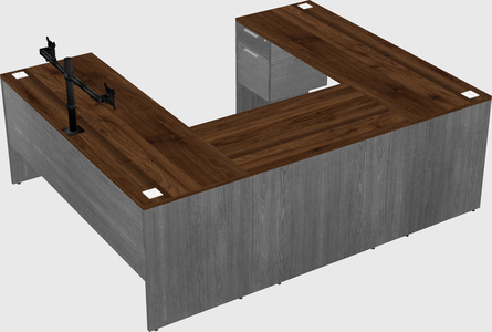 U-shaped desk