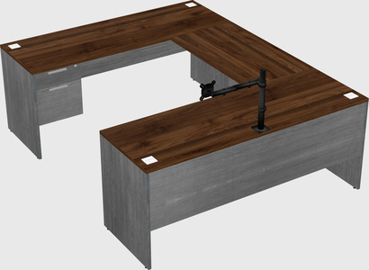 U-shaped desk