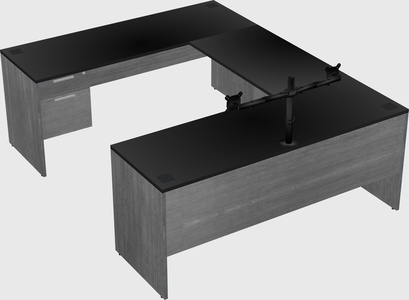 U-shaped desk