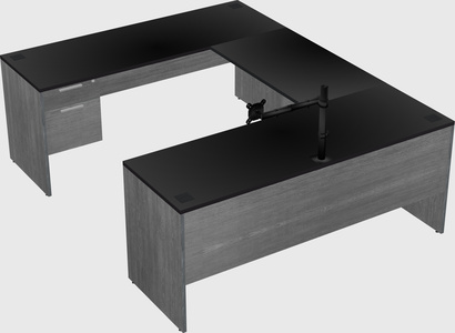 U-shaped desk