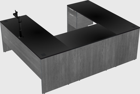 U-shaped desk