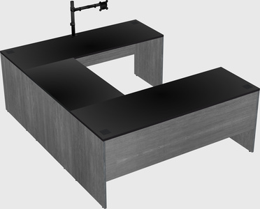 U-shaped desk