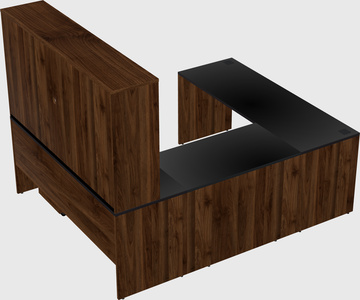 U-shaped desk