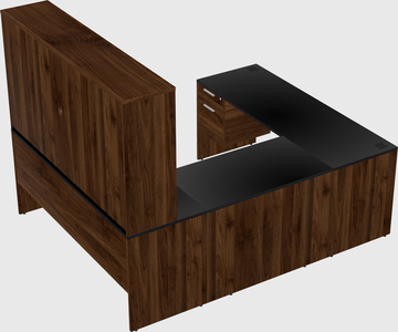 U-shaped desk