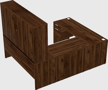 U-shaped desk