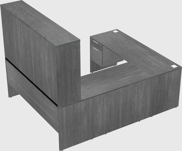 U-shaped desk