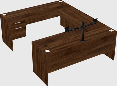 U-shaped desk