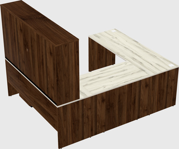 U-shaped desk