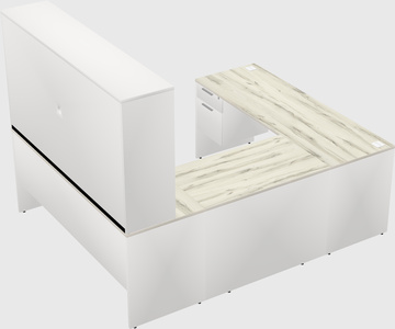 U-shaped desk