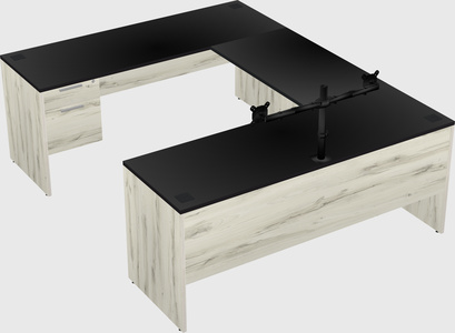 U-shaped desk
