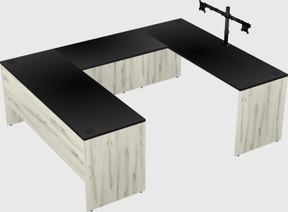 U-shaped desk