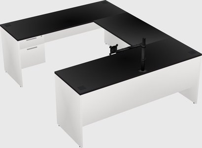 U-shaped desk