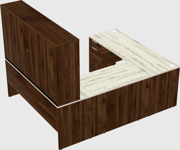 U-shaped desk