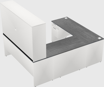 U-shaped desk