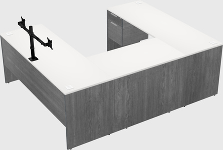 U-shaped desk