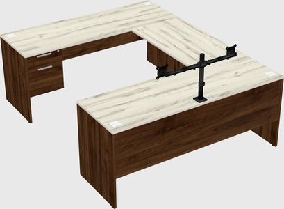 U-shaped desk