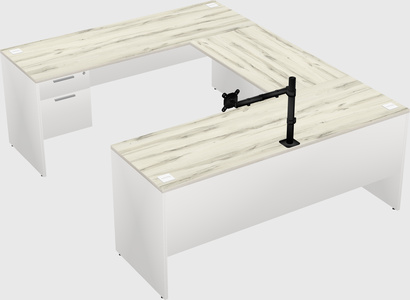 U-shaped desk