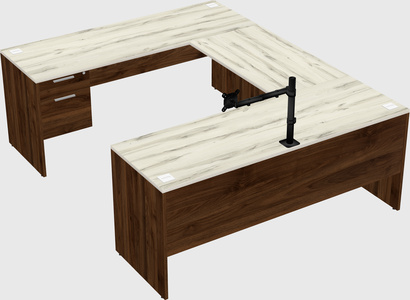 U-shaped desk