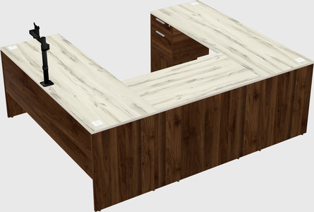 U-shaped desk
